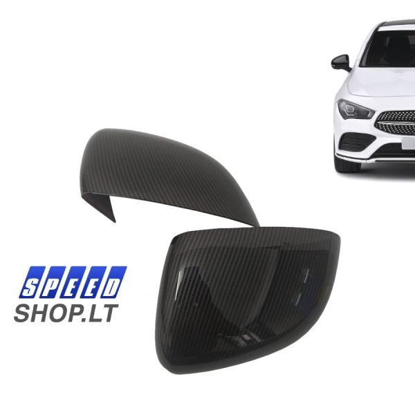 Mercedes Benz CLA C118 A klasė W177 Carbon veidrodėlių gaubtai